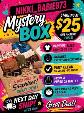 Mystery Box – Assorted Clothing & Accessories
